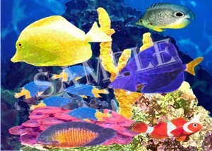 Reef Tank shirts, clocks and mousepads